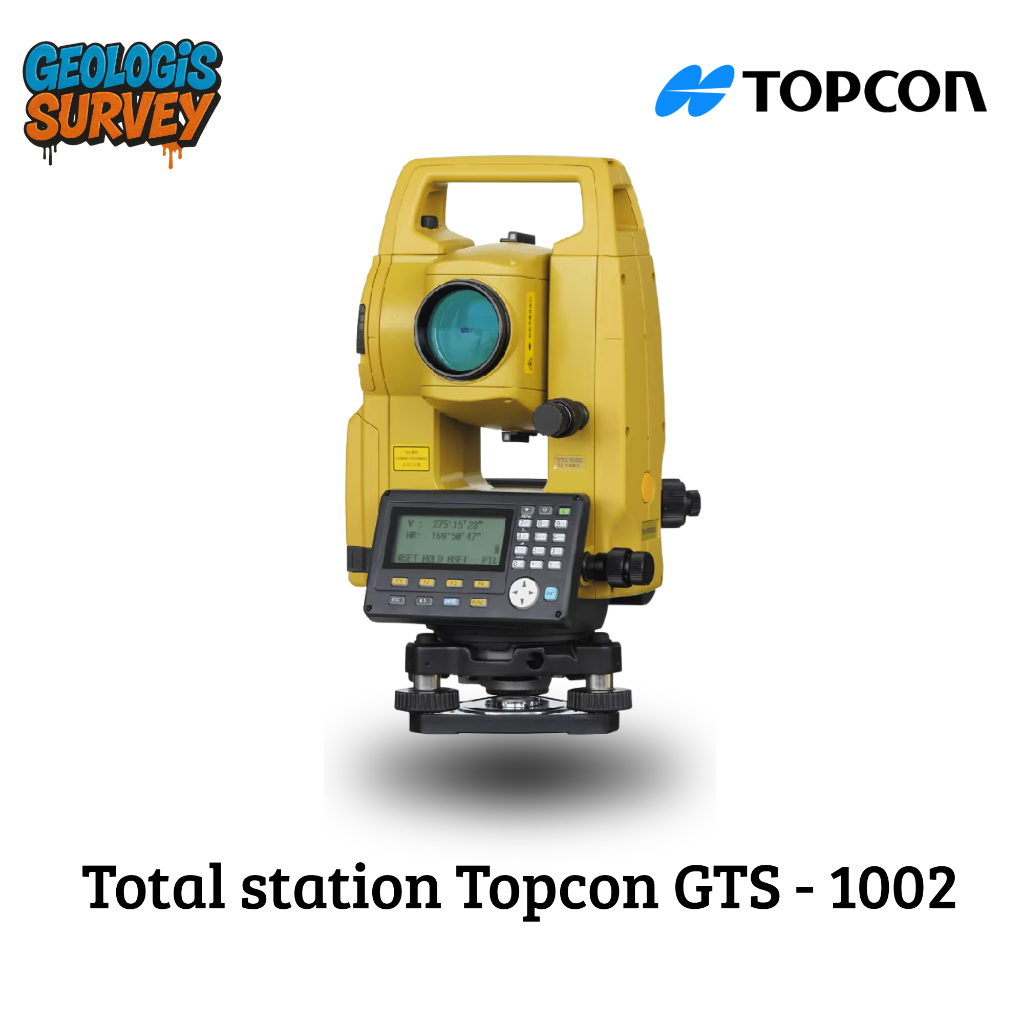 Total Station Topcon GTS1002 / Topcon GTS 1002 / Topcon GTS-1002 / Murah Lengakp Set