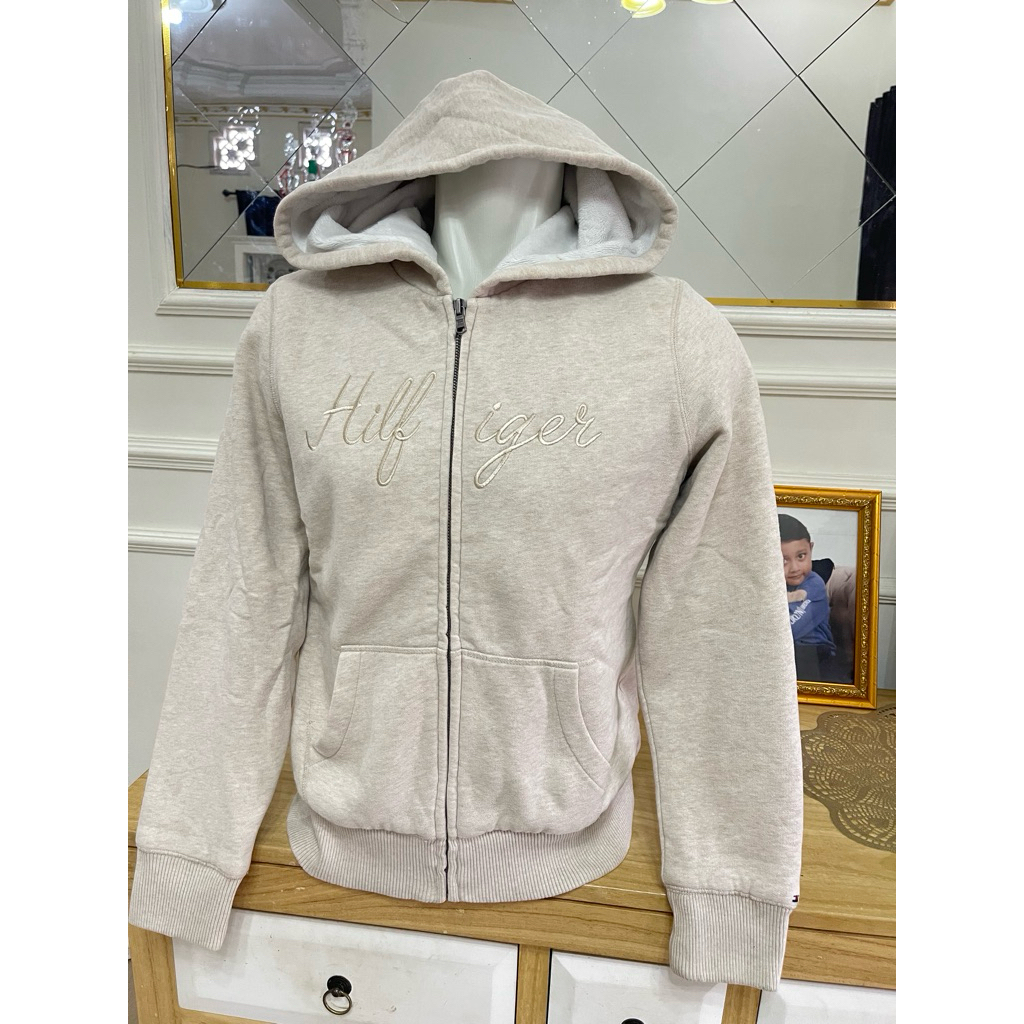 hoodie zipper tommy hilfiger size L original preloved