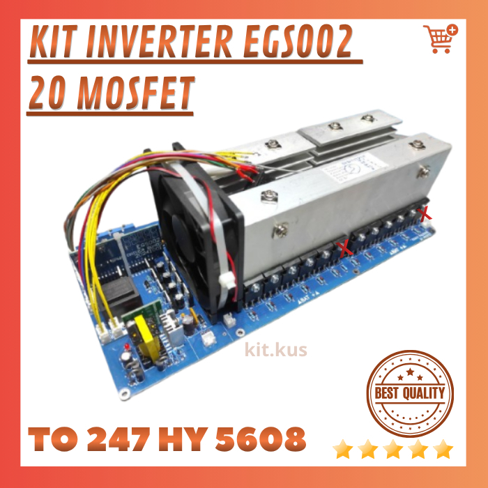 20 mosfet EGS002 Kit inverter HY5608 psw pure sine wave 20mosfet