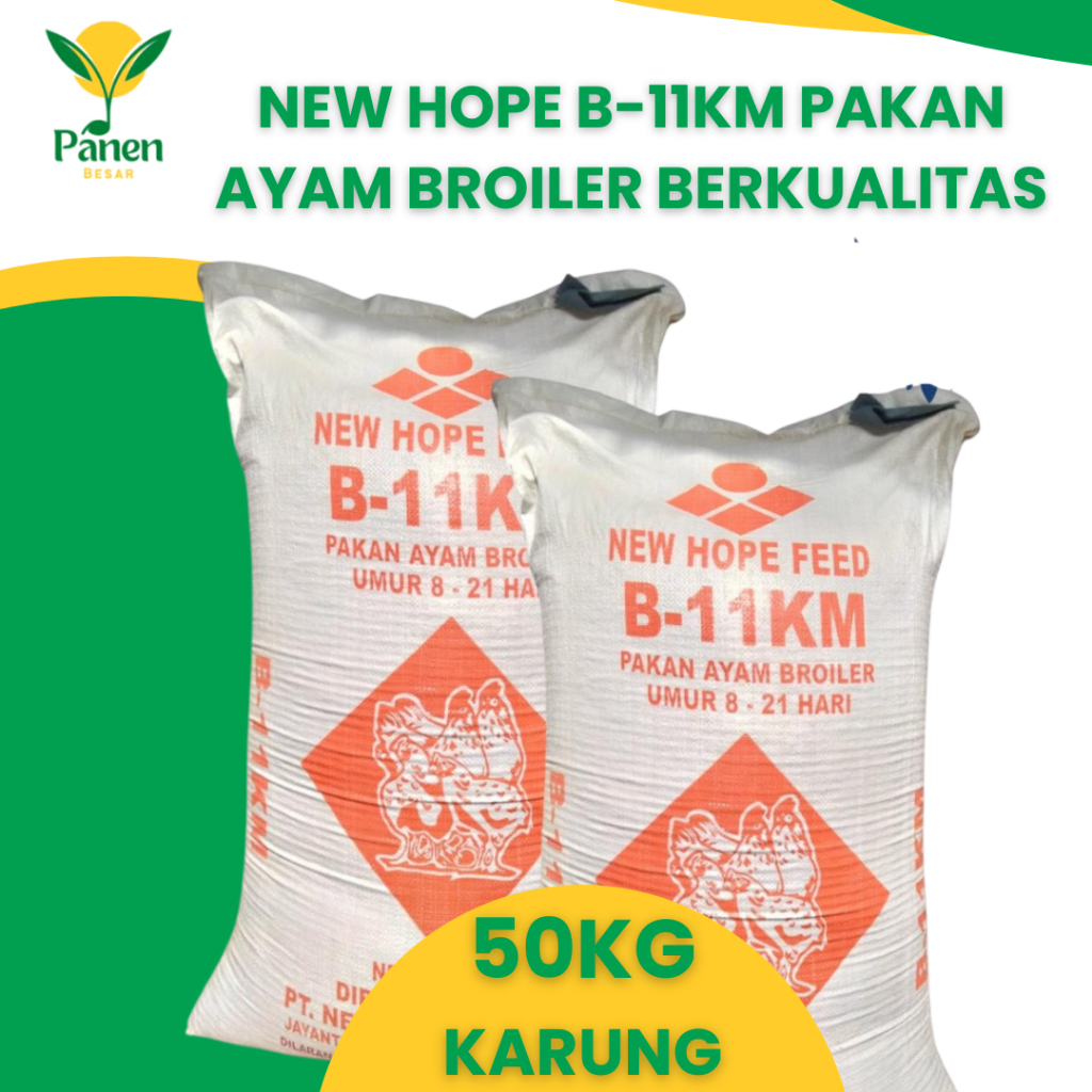 [JUAL PER KARUNG] NEW HOPE B-11KM 50kg Pakan Ayam Broiler Berkualitas