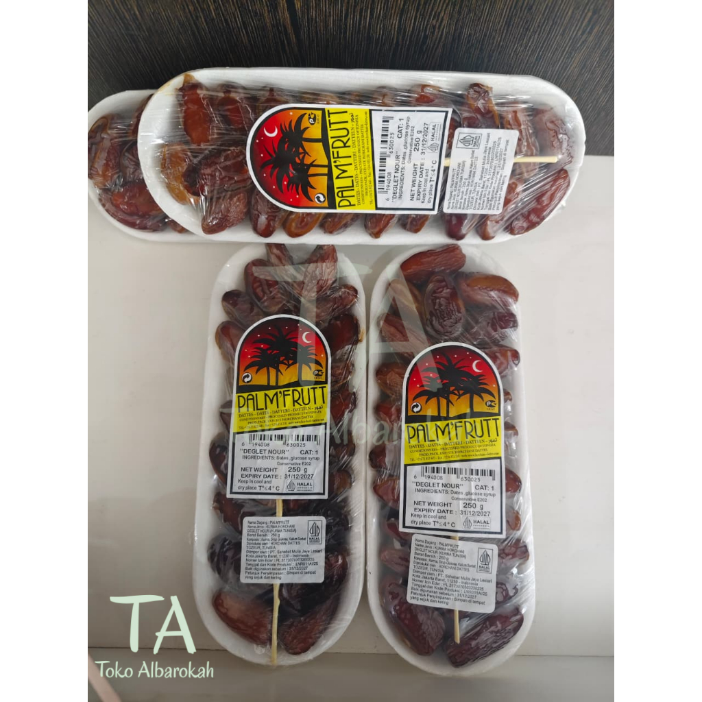 Kurma Palm Fruit 250gram / Kurma Tunisia Basah / Kurma Basah / Kurma Tangkai