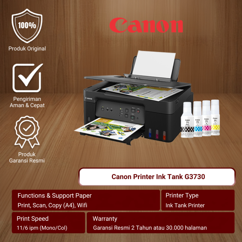 Printer Canon G3730 Wireless All in One Printer