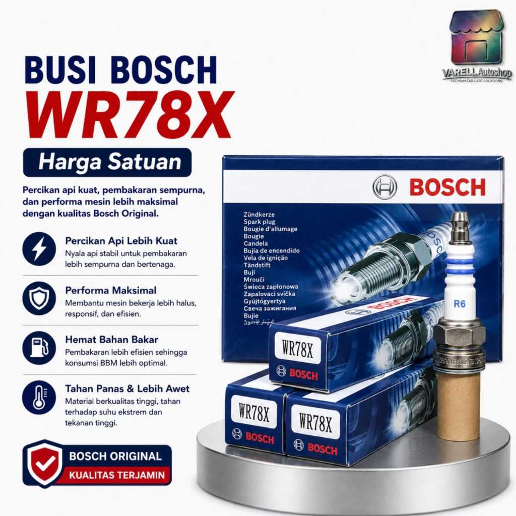 Busi BOSCH WR78X Super 4 Four Racing Toyota Kijang 3K 4K 5K 7K Kijang Doyok