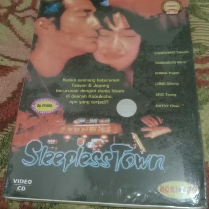 VCD ORIGINAL SLEEPLESS TOWN FEAT KANESHIRO TAKESHI TEKS INDONESIA SEGEL