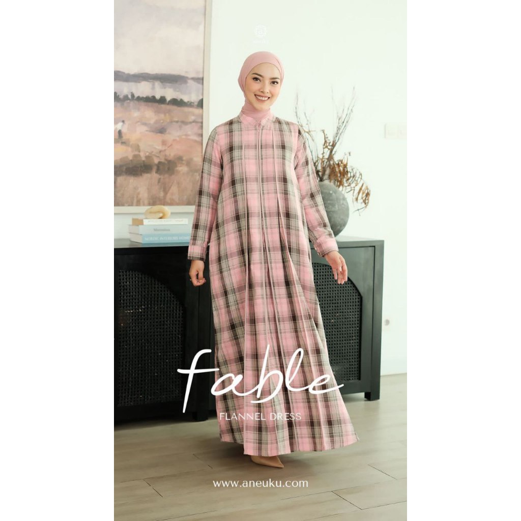 Fable Dress by Aneuku | Dress Casual | Dress Flanel | Aneuku | D'Hijab of Mey