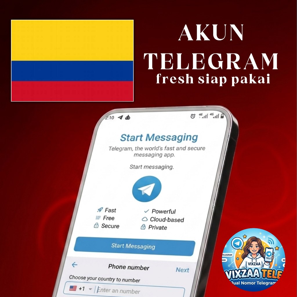 AKUN TELEGRAM LUAR KOLOMBIA || FRESH SIAP PAKAI || NOMOR LUAR NEGERI