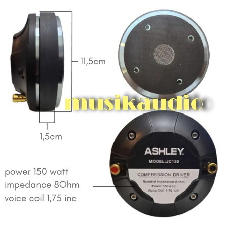 Tweeter Magnet Ashley JC150 / Driver Tweeter Ashley JC 150 Original