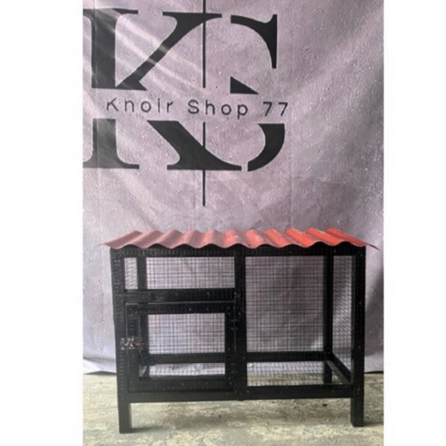 Kandang Aviary Minimalis ukuran P 80 x L 40 x T 65 cm