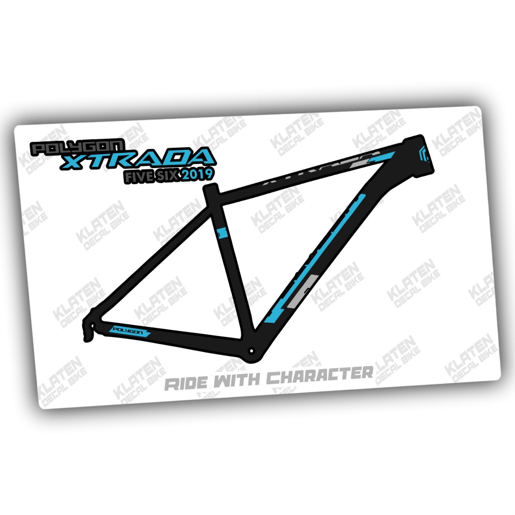 decal frame polygon xtrada 6 2019 stiker sepeda klaten decal bike
