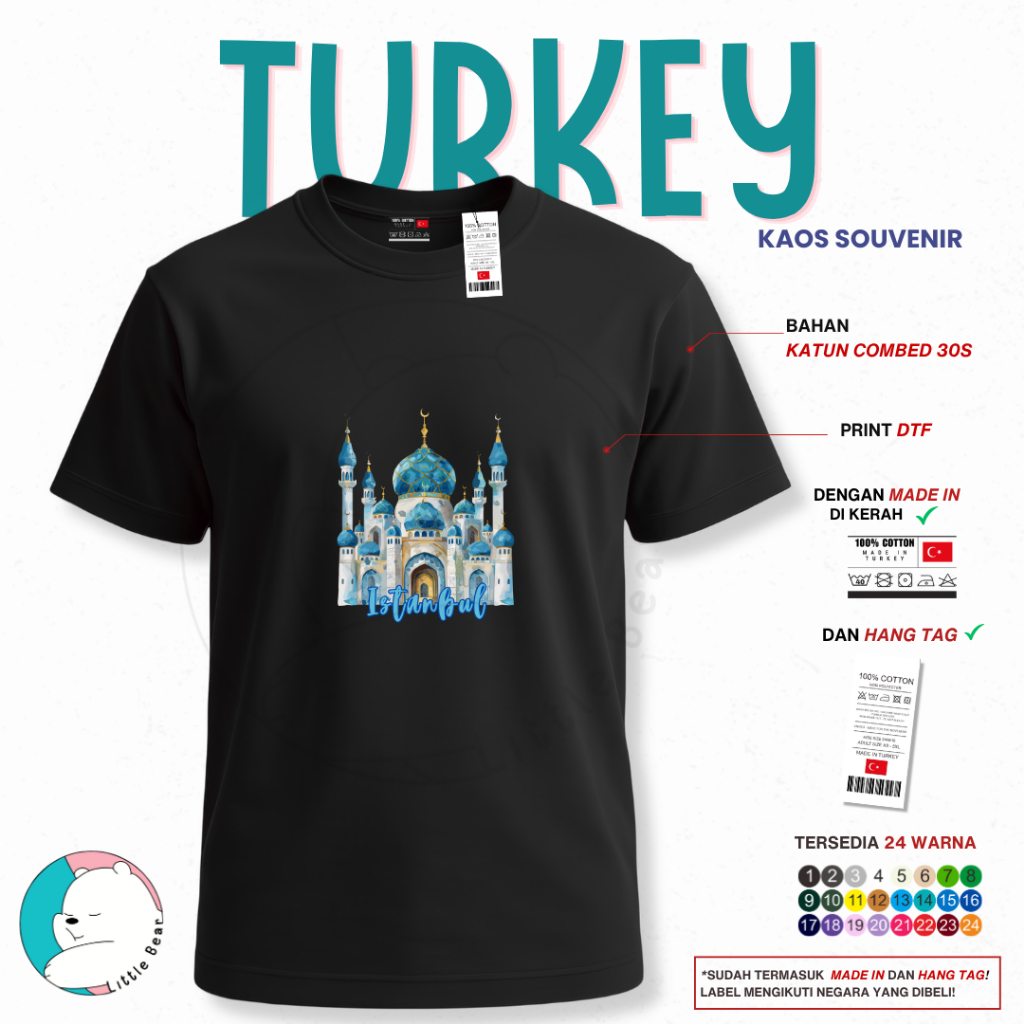 Kaos Souvenir Oleh Oleh Turki - Tshirt Souvenir Oleh Oleh Turki Type 4