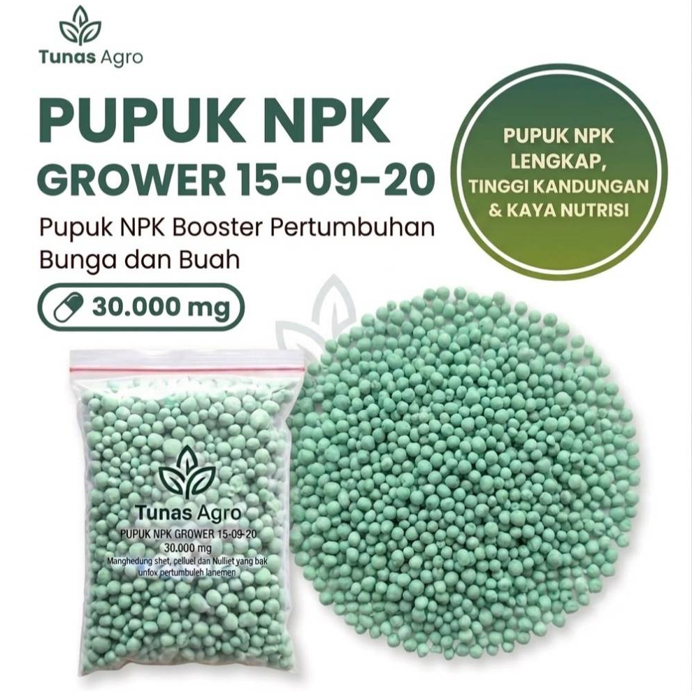 Pupuk NPK Booster 15-10-20+TE Repack Cap Tawon