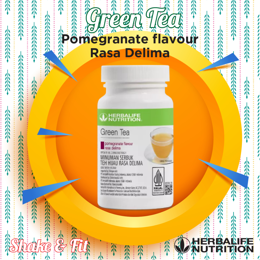Green Tea Pomegranate (Barcode dipotong) Herbalife Original