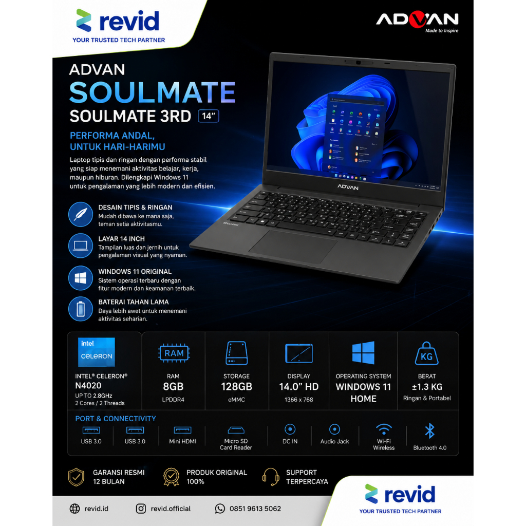 advan Soulmate 3rd Laptop