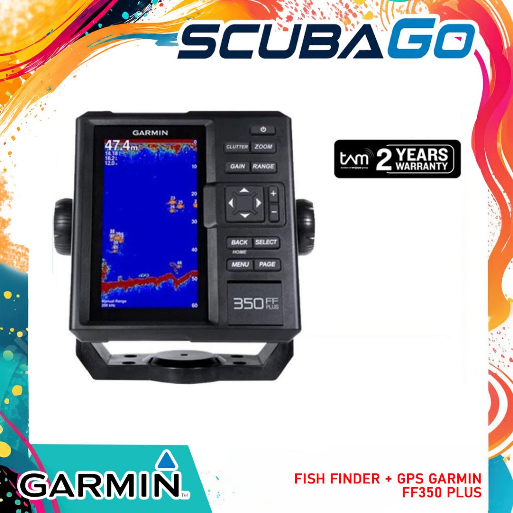 Fish Finder Garmin FF350 GPS Navigation Marian Alat Navigasi Pelacak Ikan Kapla Original