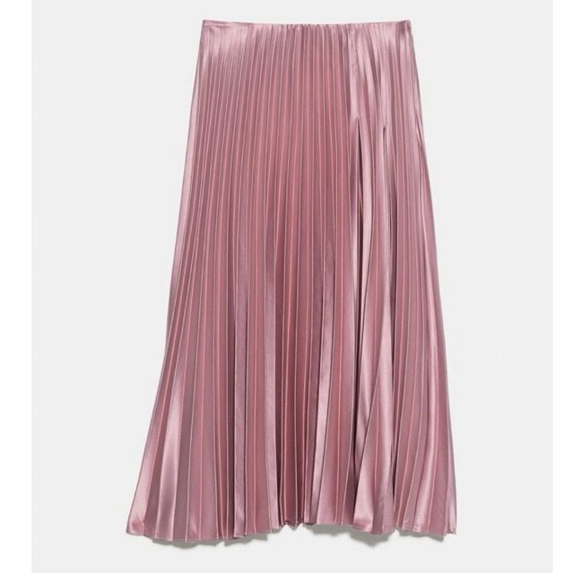 Rok Zara Plisket Satin
