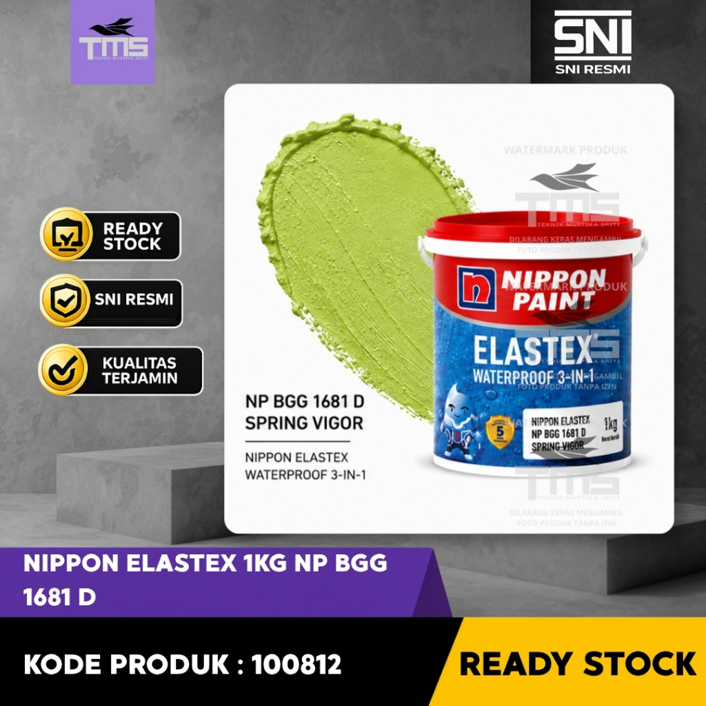Nippon Elastex Waterproof 3-in-1 1KG NP BGG 1681 D Spring Vigor Cat Pelapis Waterproof Ready Stock