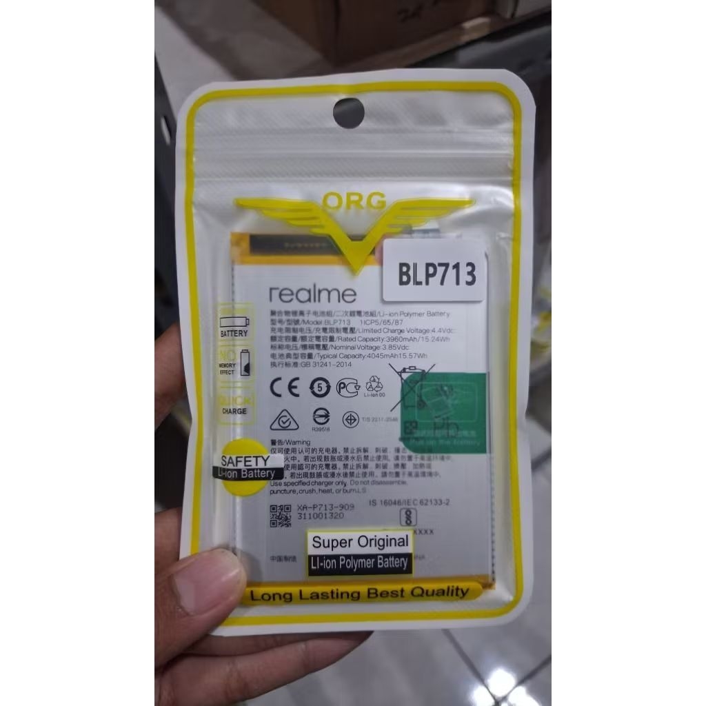 Baterai BLP713 / Relme 3 Pro battery batre