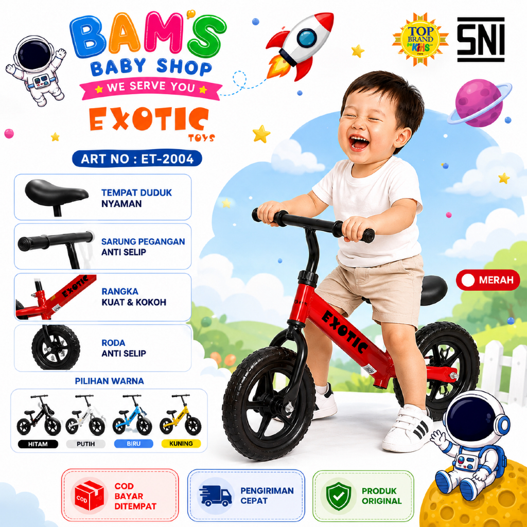 [BAMS] SEPEDA EXOTIC PUSH BIKE ANAK ET 2004 2011 2017 2103 2137 2147 2157 2176 2177 AVIATOR AT 7901 
