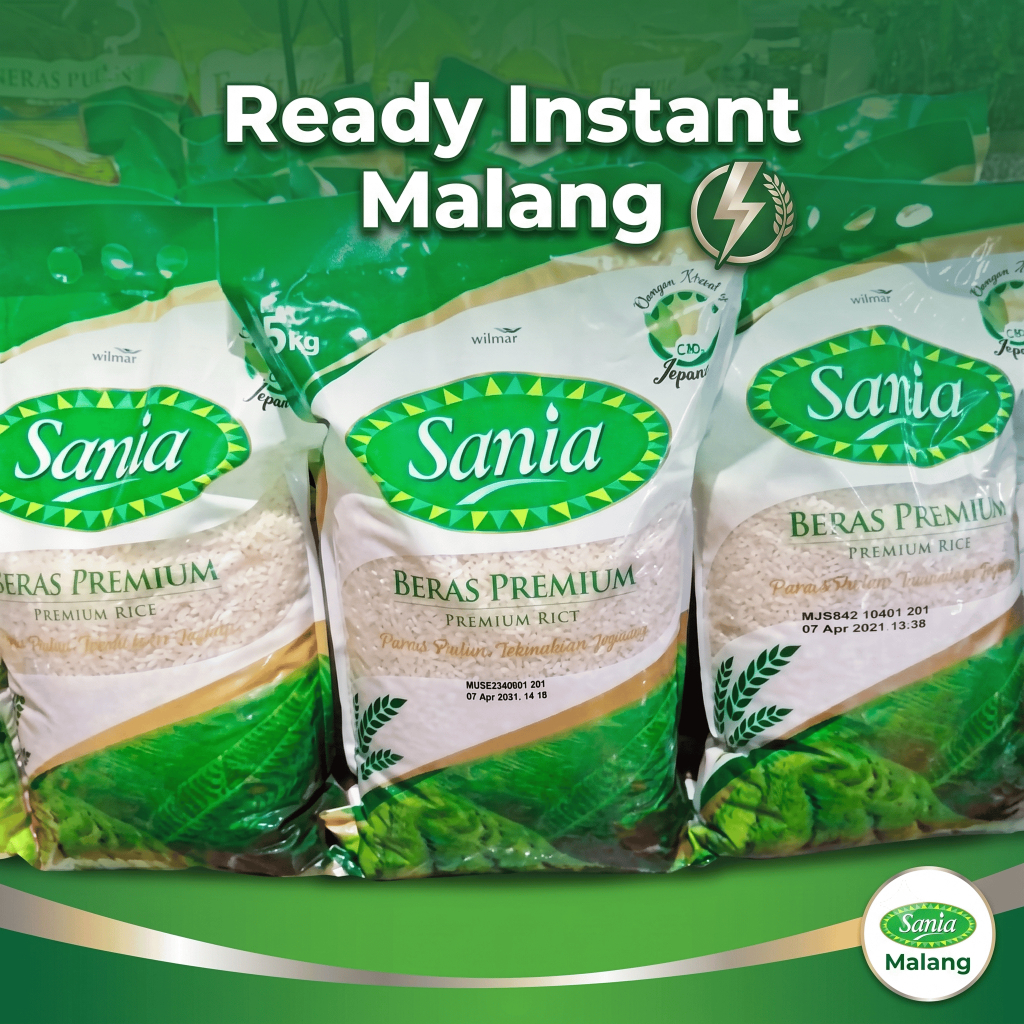 Beras Sania 5kg Premium Instant Malang