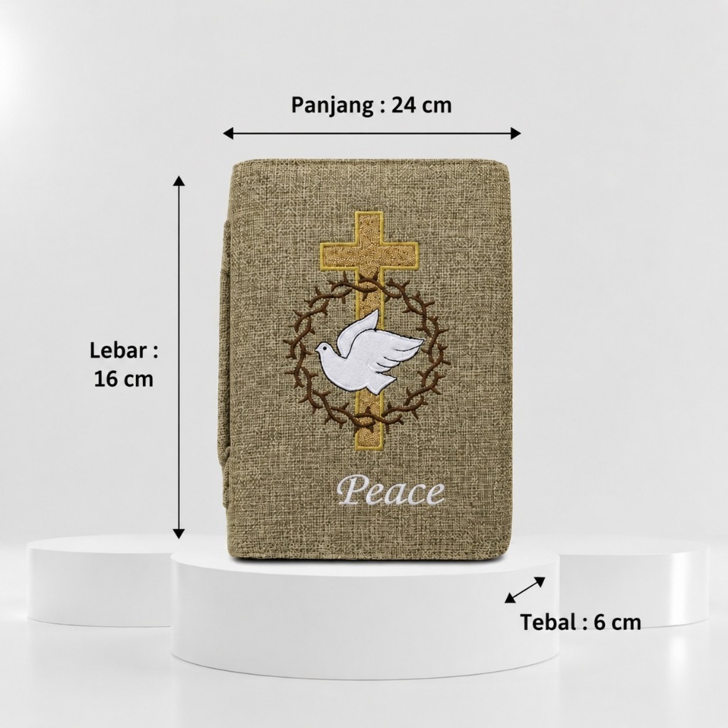Sampul Tas Alkitab - Peace - Besar Kidung