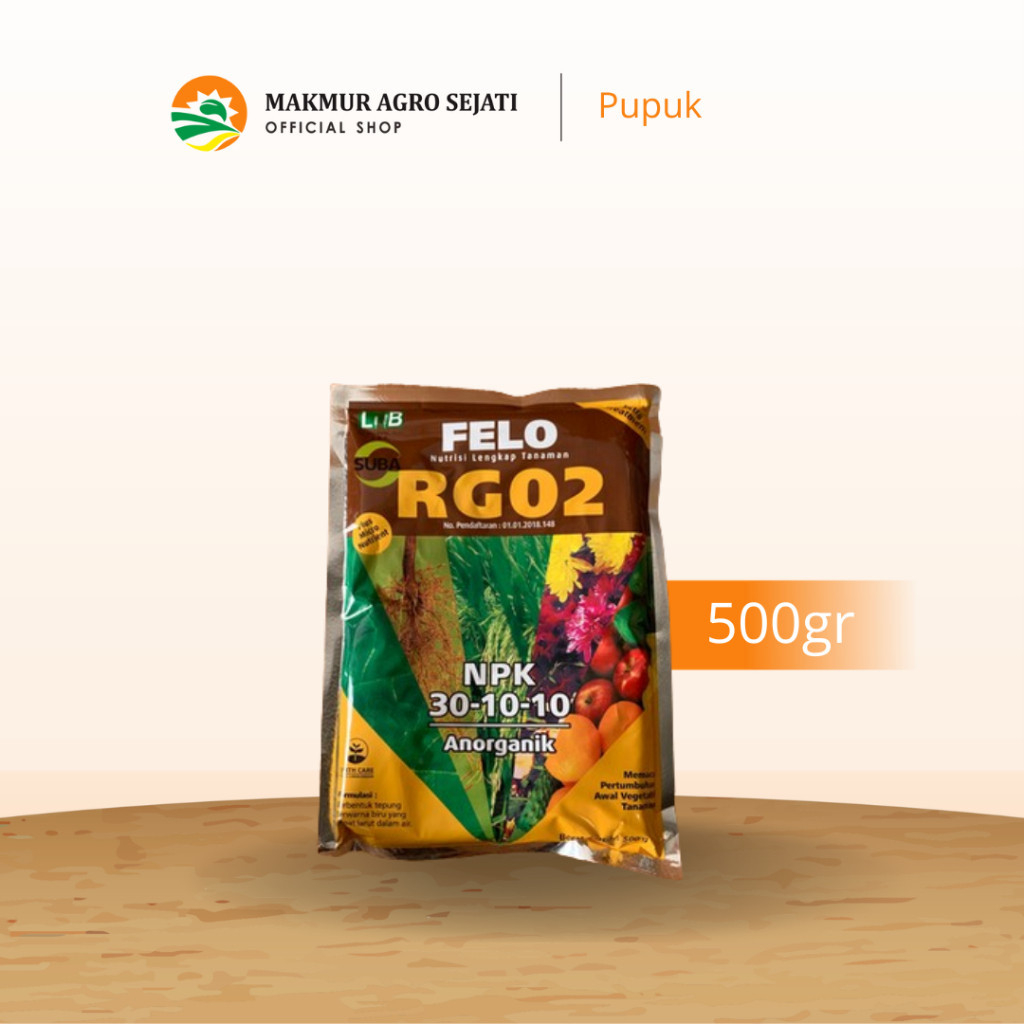 Rapid Gro ( RG 02 ) 500 gr - Pupuk NPK Majemuk Tinggi Nitrogen