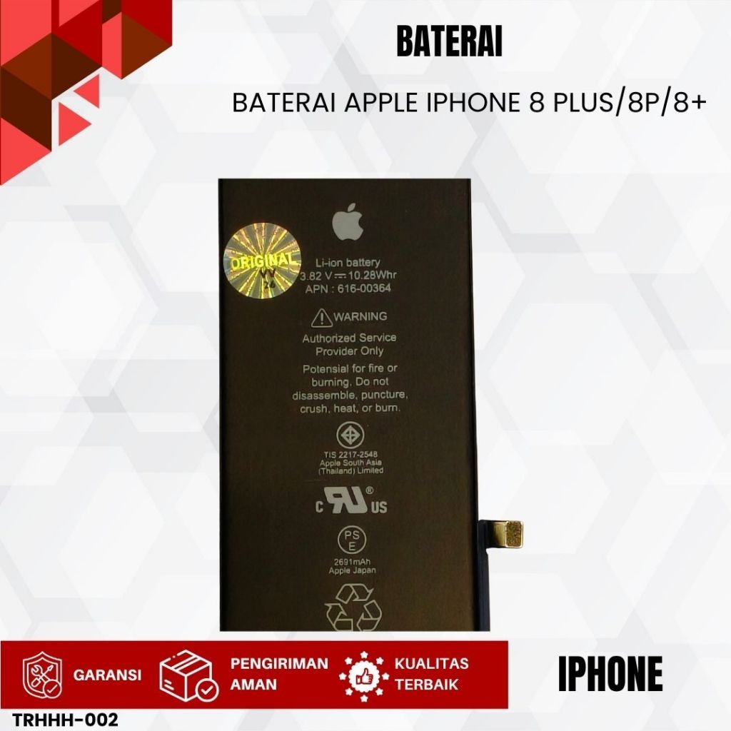 BATERAI VV APPLE IPHONE 8 PLUS/8P/8+