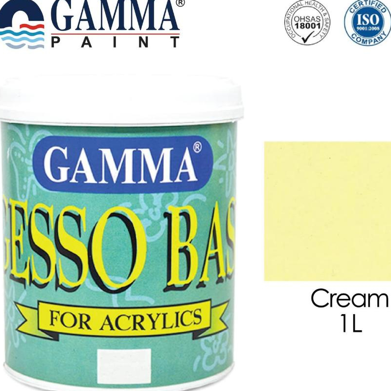 Gamma GESSO BASE - CREAM - Cat Tembok Semi Gloss 1L