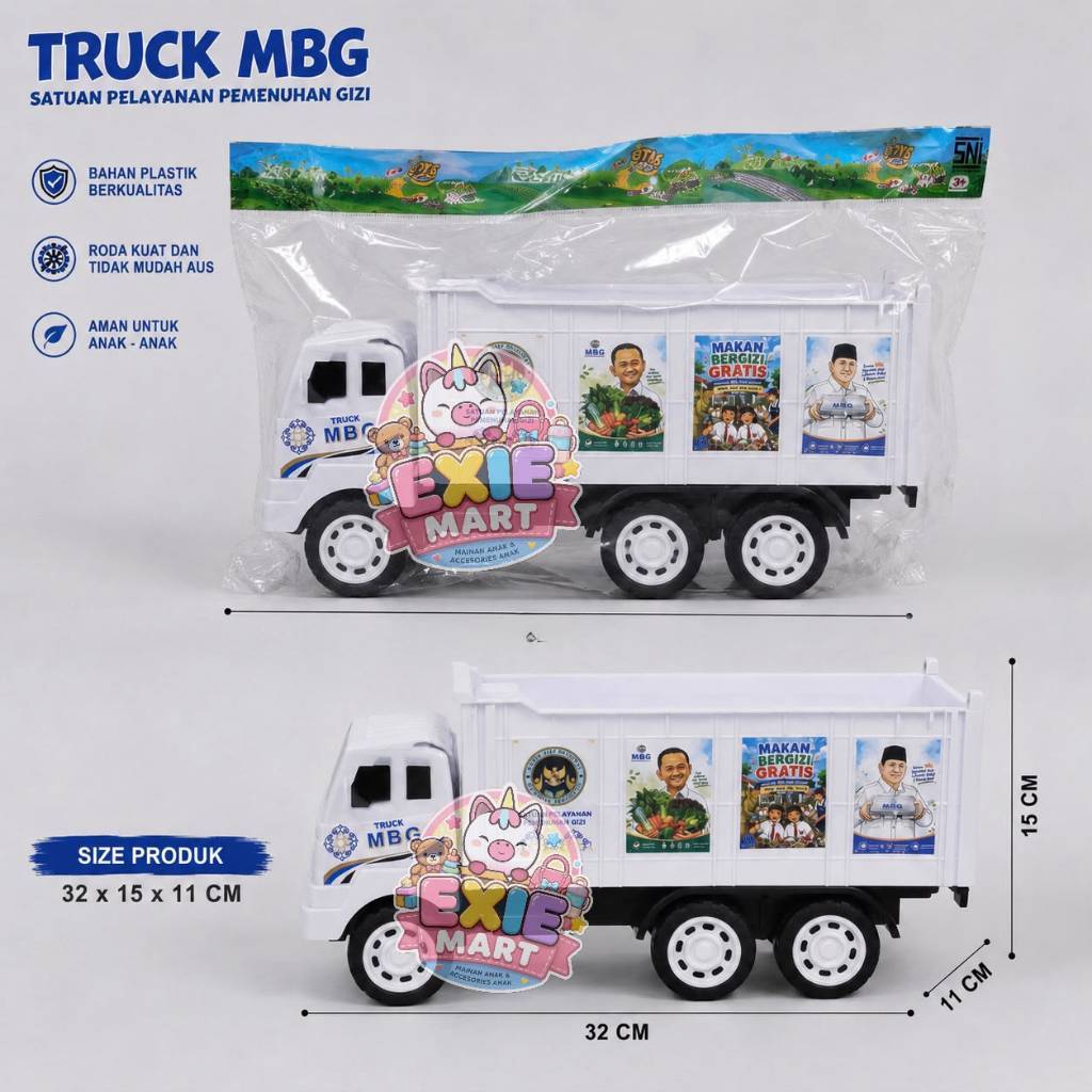 MAINAN ANAK TRUK BOX MBG KECIL - MAINAN ANAK MOBIL MOBILAN TRUK MBG KECIL EDUKASI ANAK TRUK BOX EKSP
