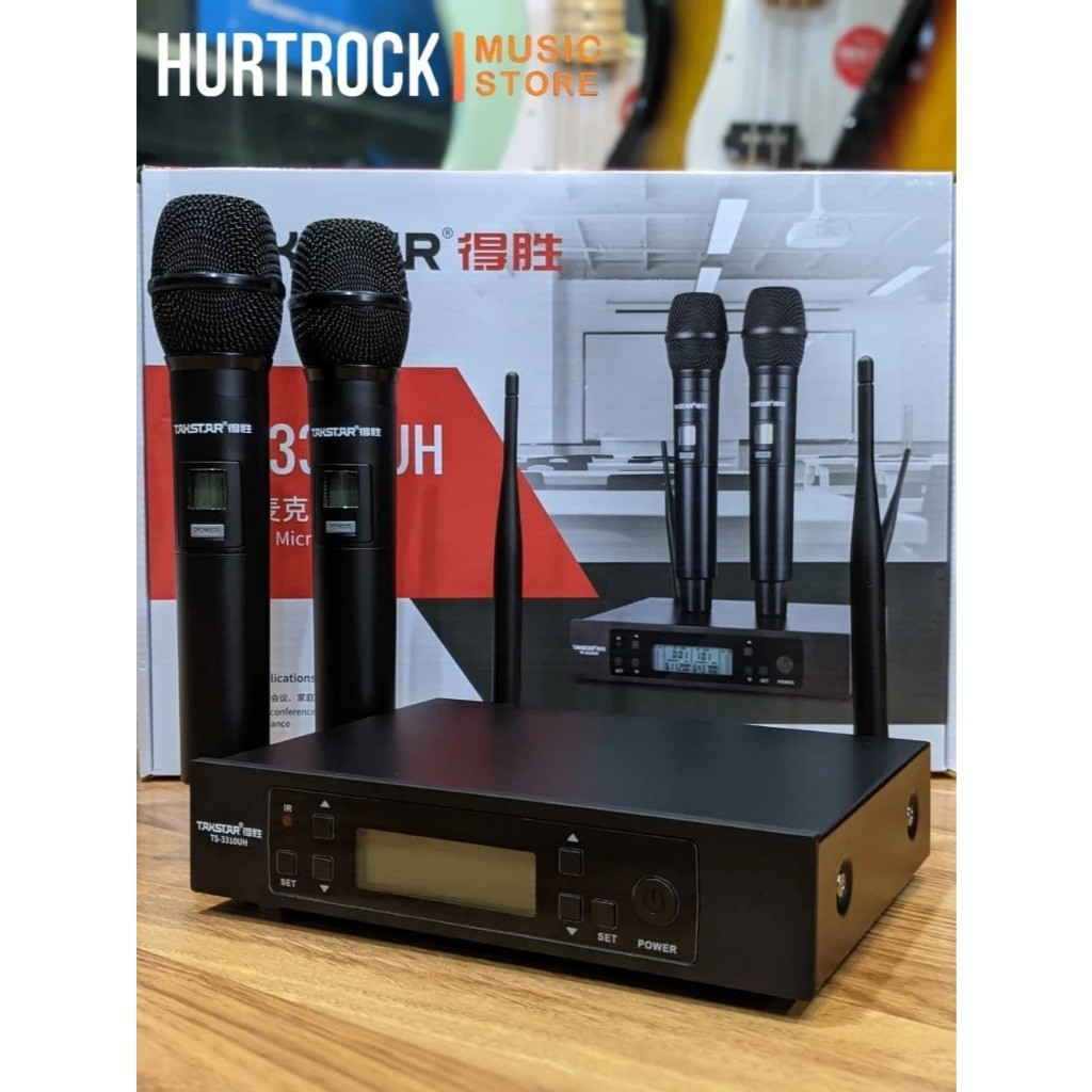 Takstar TS-3310UH Wireless Microphone Dual Wireless Handheld Microphone System TS3310UH