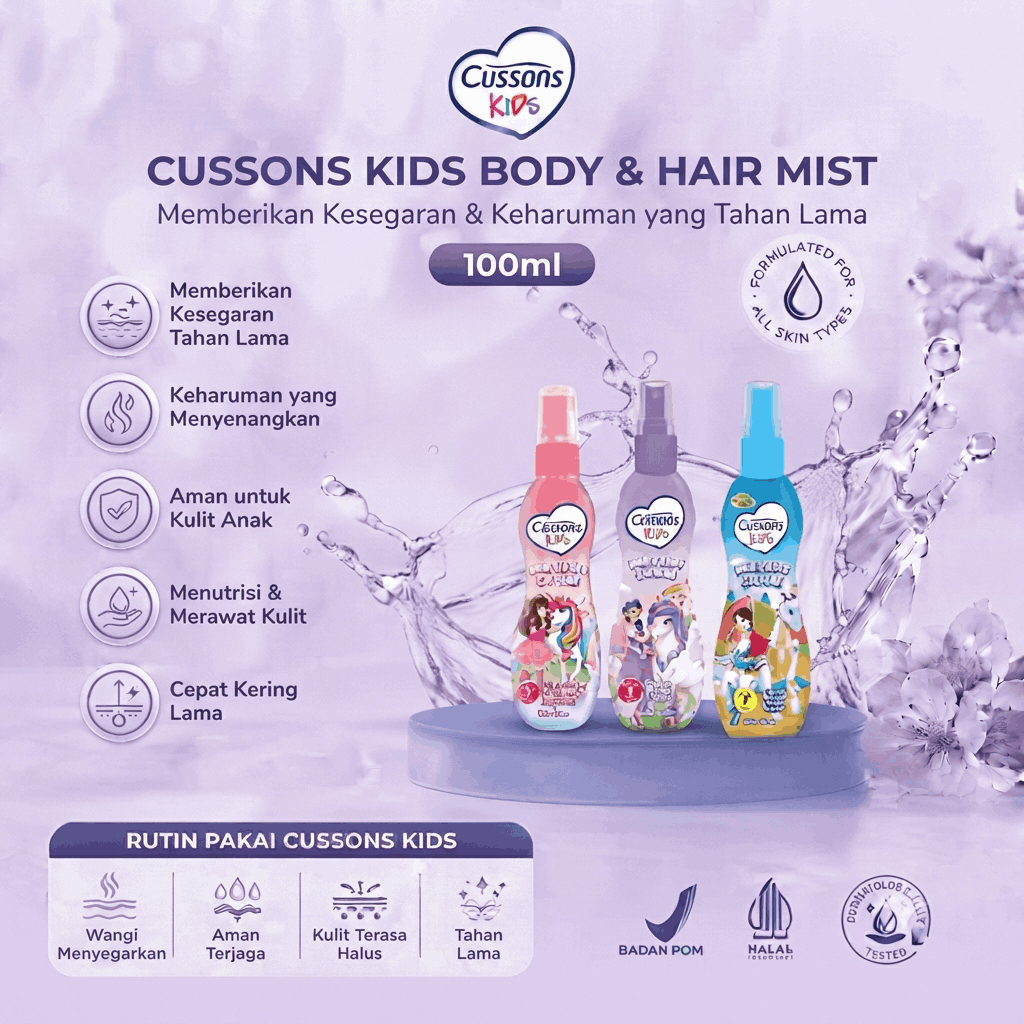 Cussons Kids Cologne 100 ml / Cusson Kids Cologne Pewangi Anak