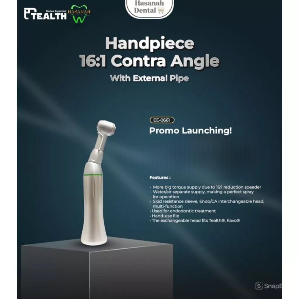 Tealth 16:1 Contra Angle With Internal, External Pipe/EE-0593/EE-0661