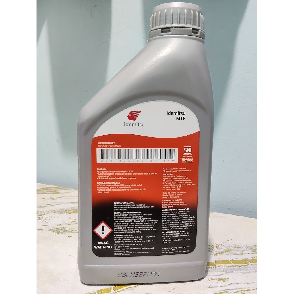 Idemitsu MTF 1L Gear Oil GL-4/85 Japan Made
