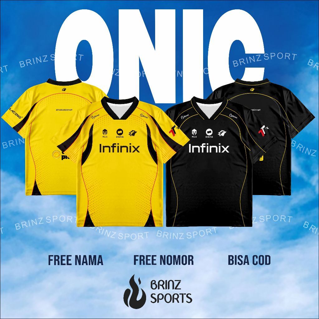 Jersey Kaos Onic 2027 / Jersey Onic X Mills / Jersey Onic Oversize / Jersey Onic 2027 / GRATIS GANTI