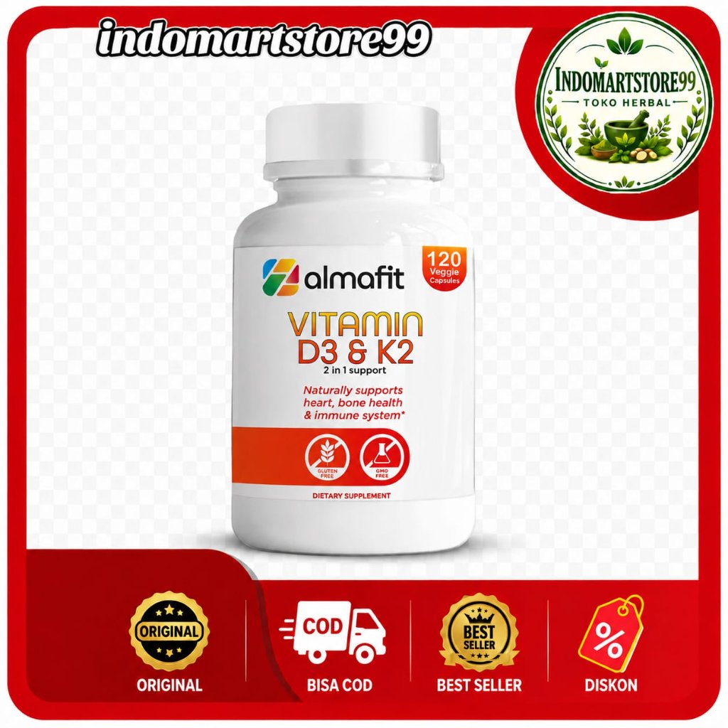ALMAFIT VITAMIN D3 K2 UNTUK KESEHATAN JANTUNG DAN IMUNITAS TUBUH