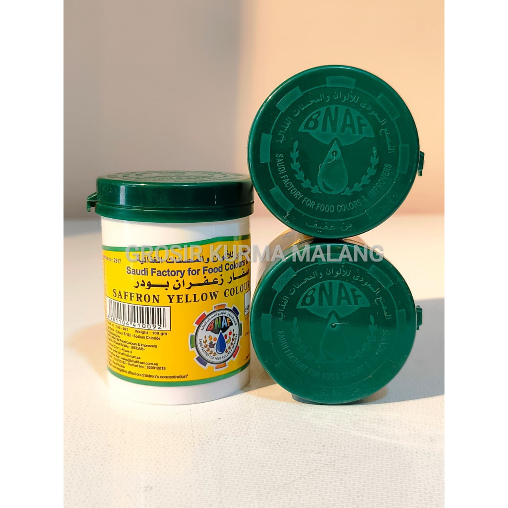 BUMBU PEWARNA MAKANAN SAFRON BUBUK BY BIN AFIF SAUDI ARABIA | PEWARNA KUNING SAFRON BUBUK KEMASAN 10