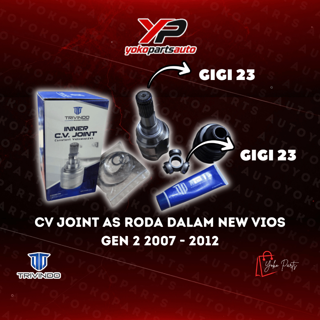 CV Joint As Roda Dalam New Vios Gen 2 2007 - 2012 Trivindo