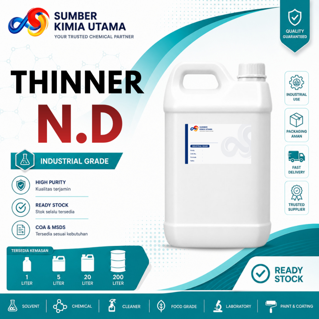 Thinner ND SUPER 5 Liter - Tiner ND - Thinner Serbaguna 5 Liter
