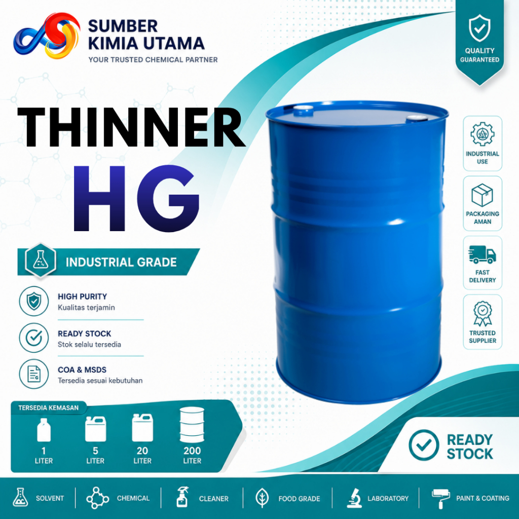 Thinner HG 200 Liter | 1 Drum | Thinner High Gloss | Thinner serbaguna