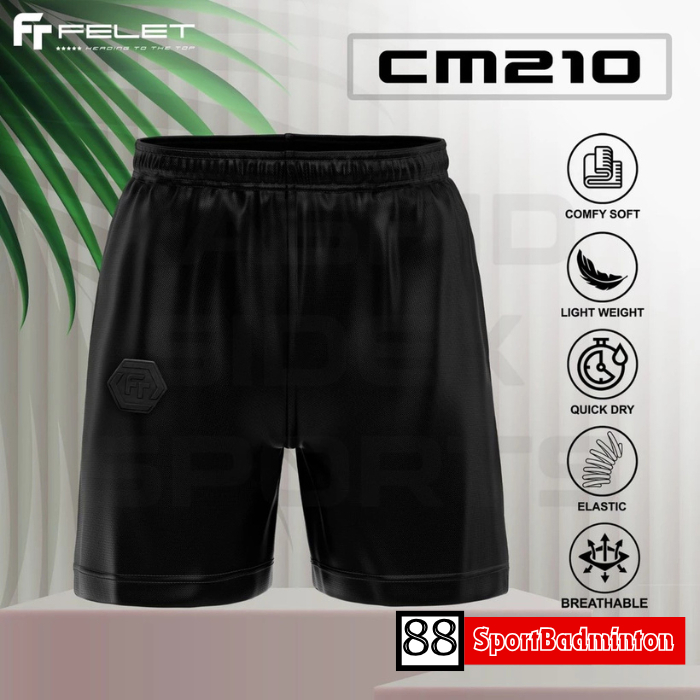 Felet CM210 CM 210 Short Pant - Celana Badminton Original Felet