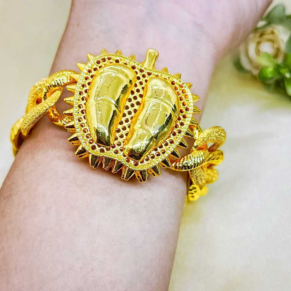Gelang Kendari Dewasa Lapis Emas Gelang Rantai Perhiasan Mirip Emas Asli Dubai India Bukaan Hadiah P