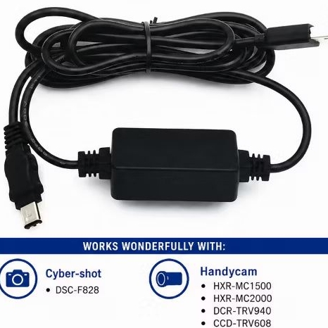 Kabel Power USB Adapter AC-L100 AC-L10A AC-L15A AC-L100A buat SONY Handycam DCR-TRV MVC-FD DSC-S30 D
