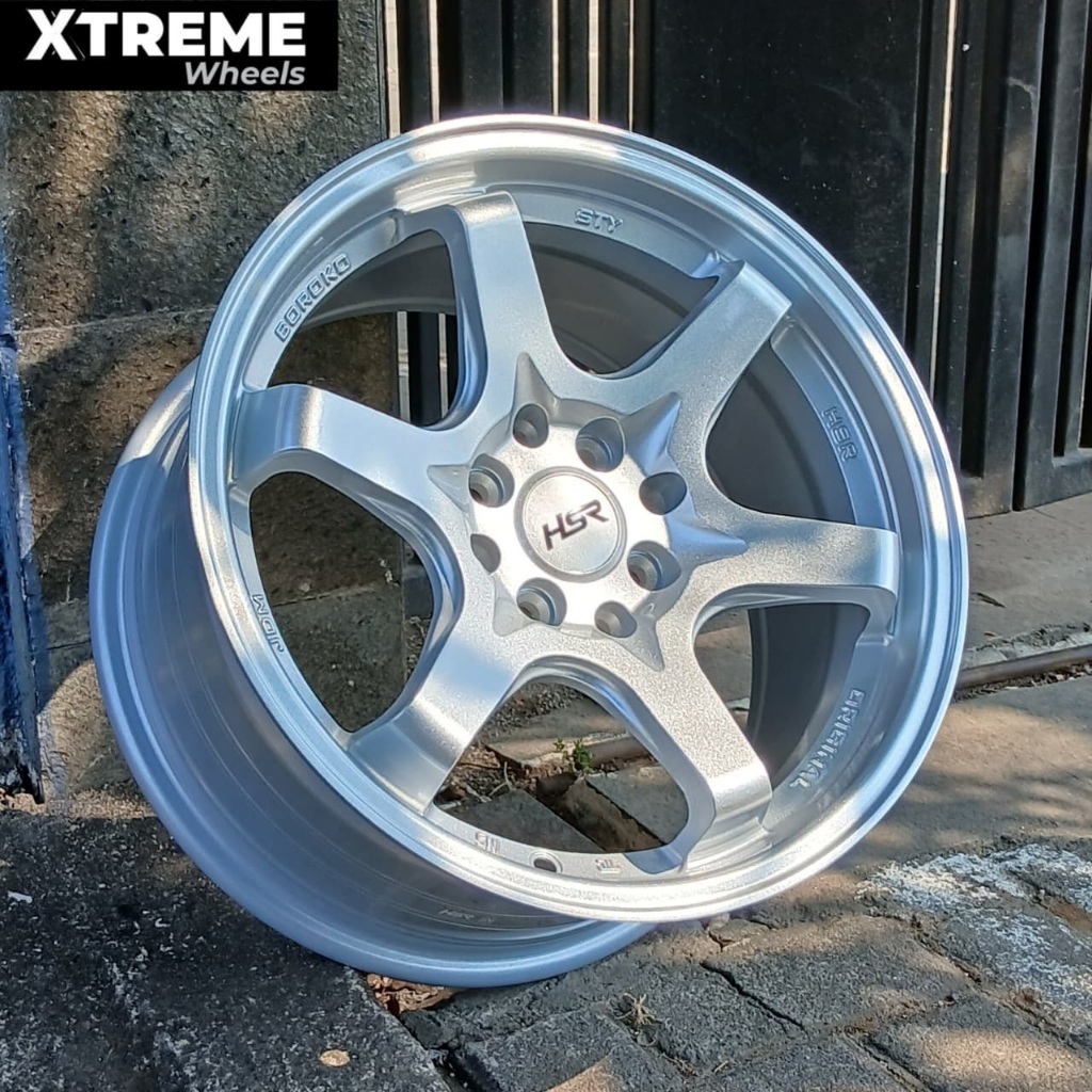 Velg TE-37 R15 Buat Avanza Xenia City Vios Yaris HSR S T Y Silver Racing Ring 15