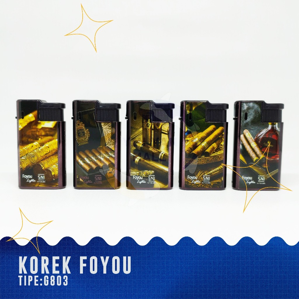 25 pcs ~ Korek Foyou G803 Crutu Hitam