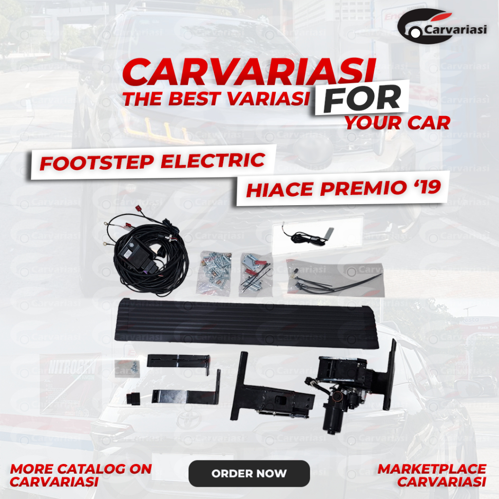 Pijakan Kaki Hiace Premio Elektrik Lipat Footstep Hiace Premio Footstep eletrik Hiace Premio