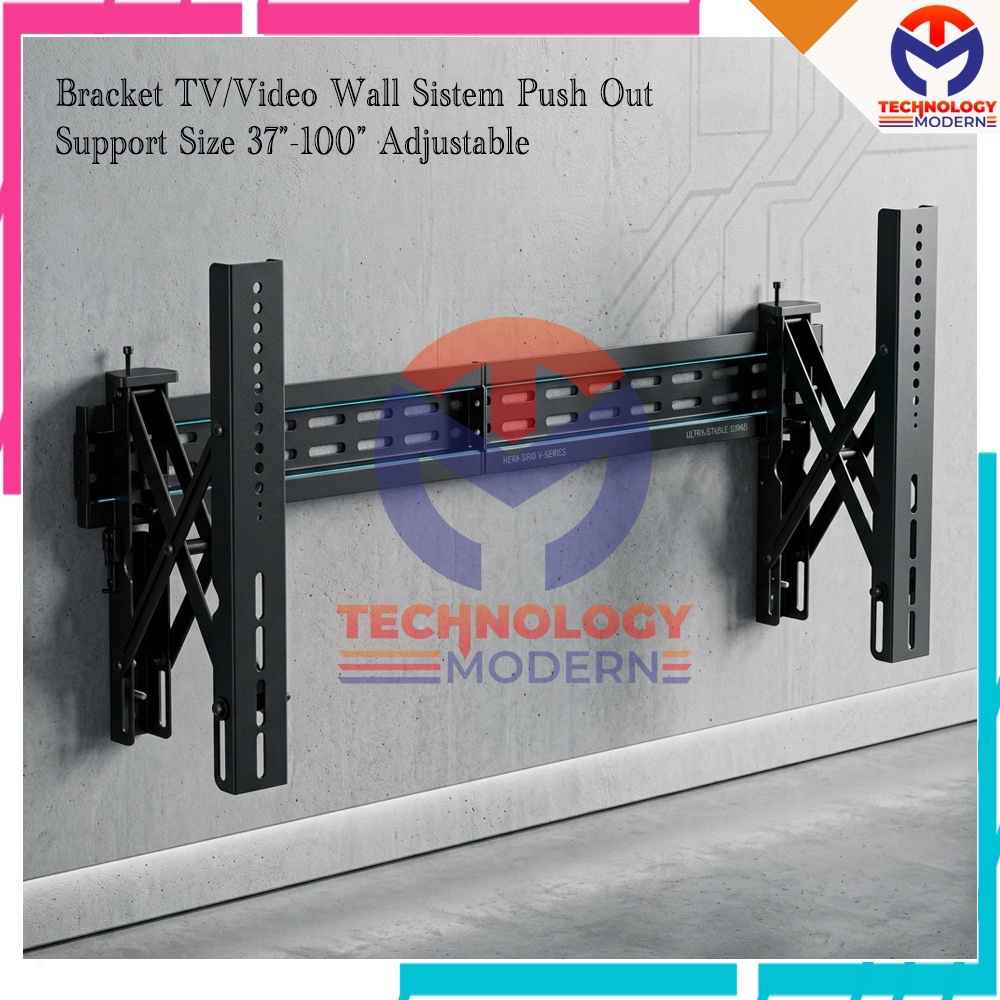 Bracket TV/Pop Out Videowall Mount Adjustable For LED TV, Video Wall Panel 37-100 Inch
