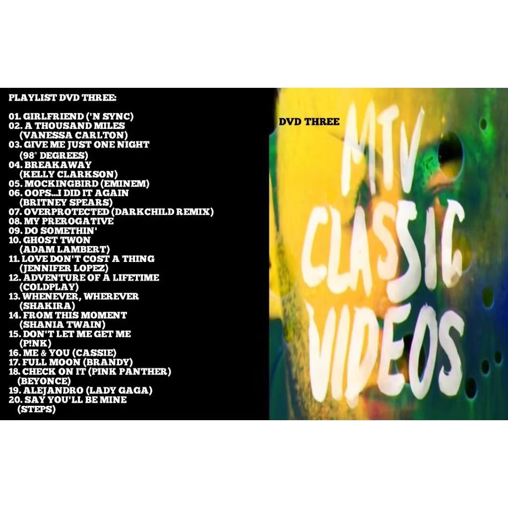 mtv classic videos dvd three
