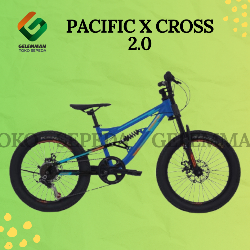 SEPEDA MTB 20 PACIFIC MTB X-CROSS 2.0 (1X7 MD)