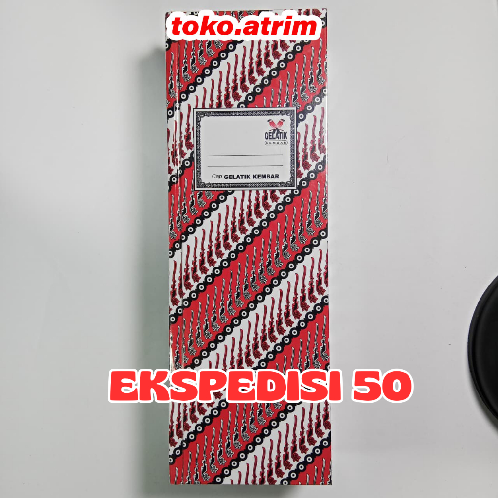 ( 1 Pcs  ) Buku Hardcover Ekspedisi Gelatik 50 Lembar | Buku Batik Ekspedisi 50 Lembar | Buku Tulis 