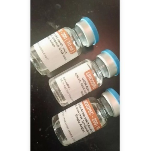 Lincospec 200 - Lincospec 200 10 ml - Obat Ayam Sakit Apapun - Obat Ayam Sakit - Lincospec Ori 100%