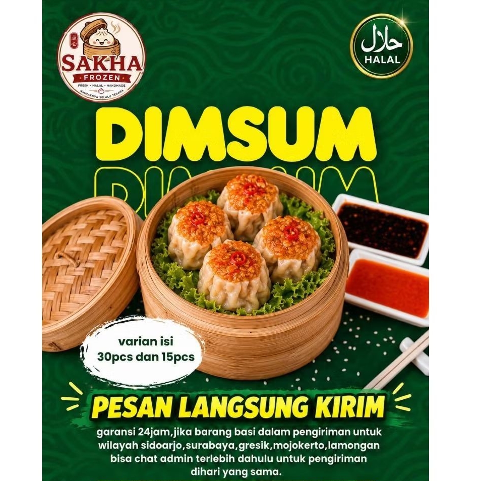 Dimsum Ayam Pedas Mercon Isi 15 Pcs & 30 Pcs